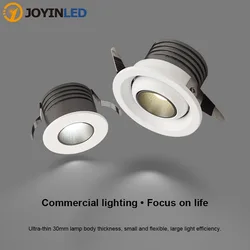 Commercial Lighting 3W Recessed LED Downlight Adjustable Round LED Ceiling Downlight Dimmable LED Spot Light Lamp For Mall