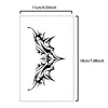 1pc Charming Tattoo Stickers Waterproof Lasting One To Two Weeks For Girls Belly Chest Back Waist Non-Reflective Thorn Cyan 4