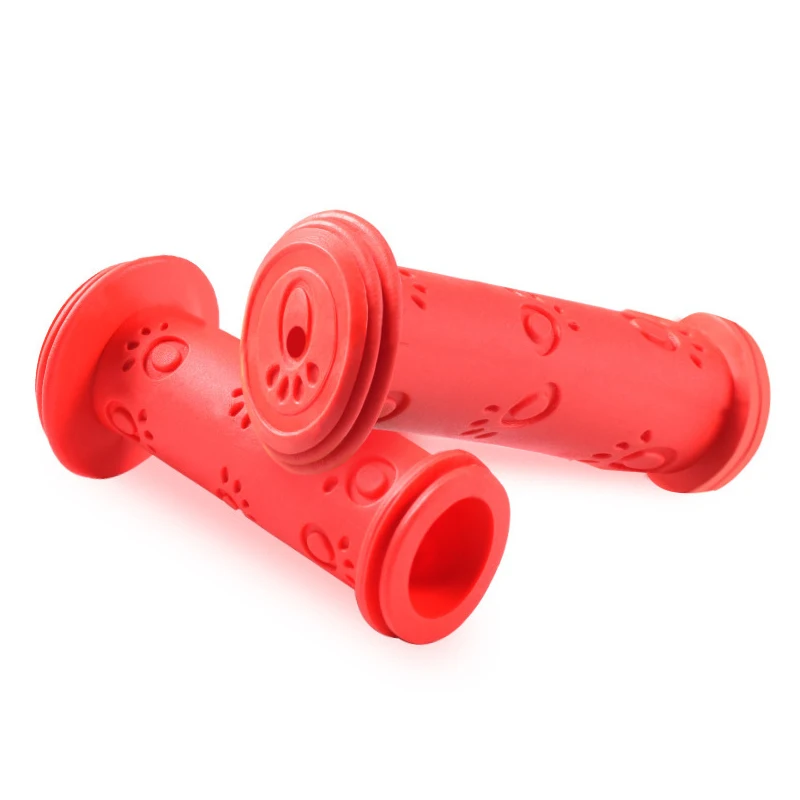 Children's Non-Slip Waterproof Bicycle Handlebar Grips - Rubber Grip Set for Bikes, Tricycles, and Scooters