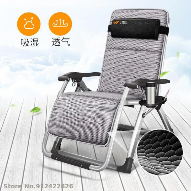 Lunch break folding recliner lunch siesta chair backrest lazy sofa leisure bed portable home simple |