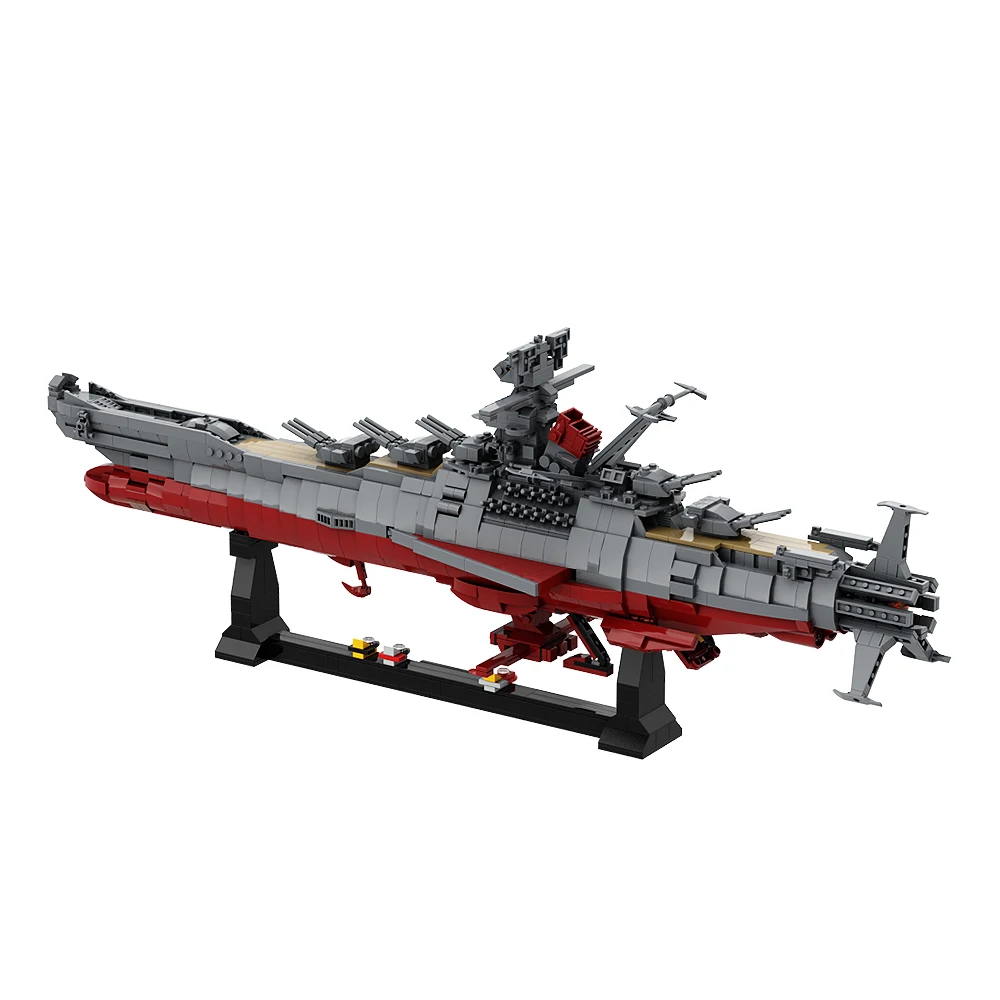 

Moc Space Battleship Yamato Building Blocks Anime DIY Model BBY-01 Cosmoship Navy Warship Brick Set Kids Adult Toy Birthday Gift