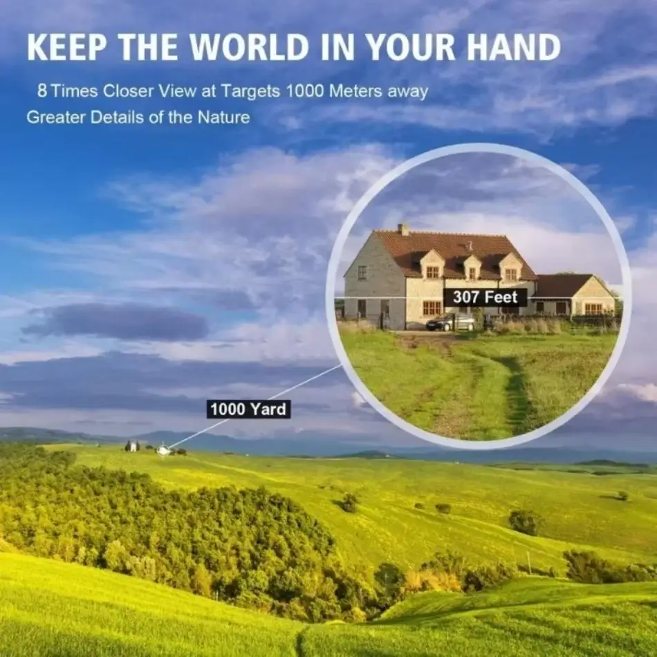 30x60 HD Telescope Vision Child Outdoor Bird Watching Tourism Camping Props Long Range Folding Binoculars with Low Light Night