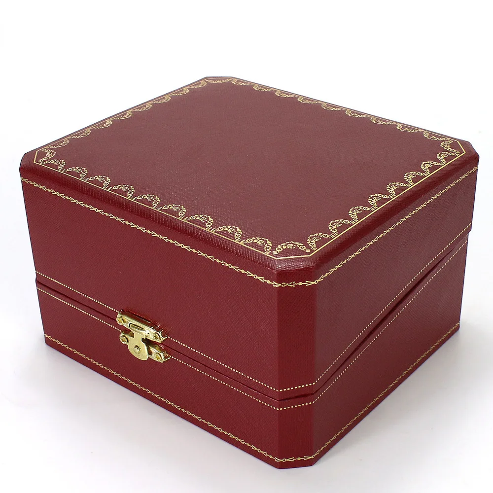 Customized Supply Flip Luxury Red Watch Box High-end Jewelry Package Bag Factory Ready Stock Wholesale 904L Steel Strip Watches