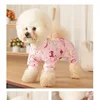 Dog Pajama for Small Dogs Cotton Soft Material Stretchable Puppy Clothes for Chihuahua Yorkie Dinosaurs Design Pet Apparel 3
