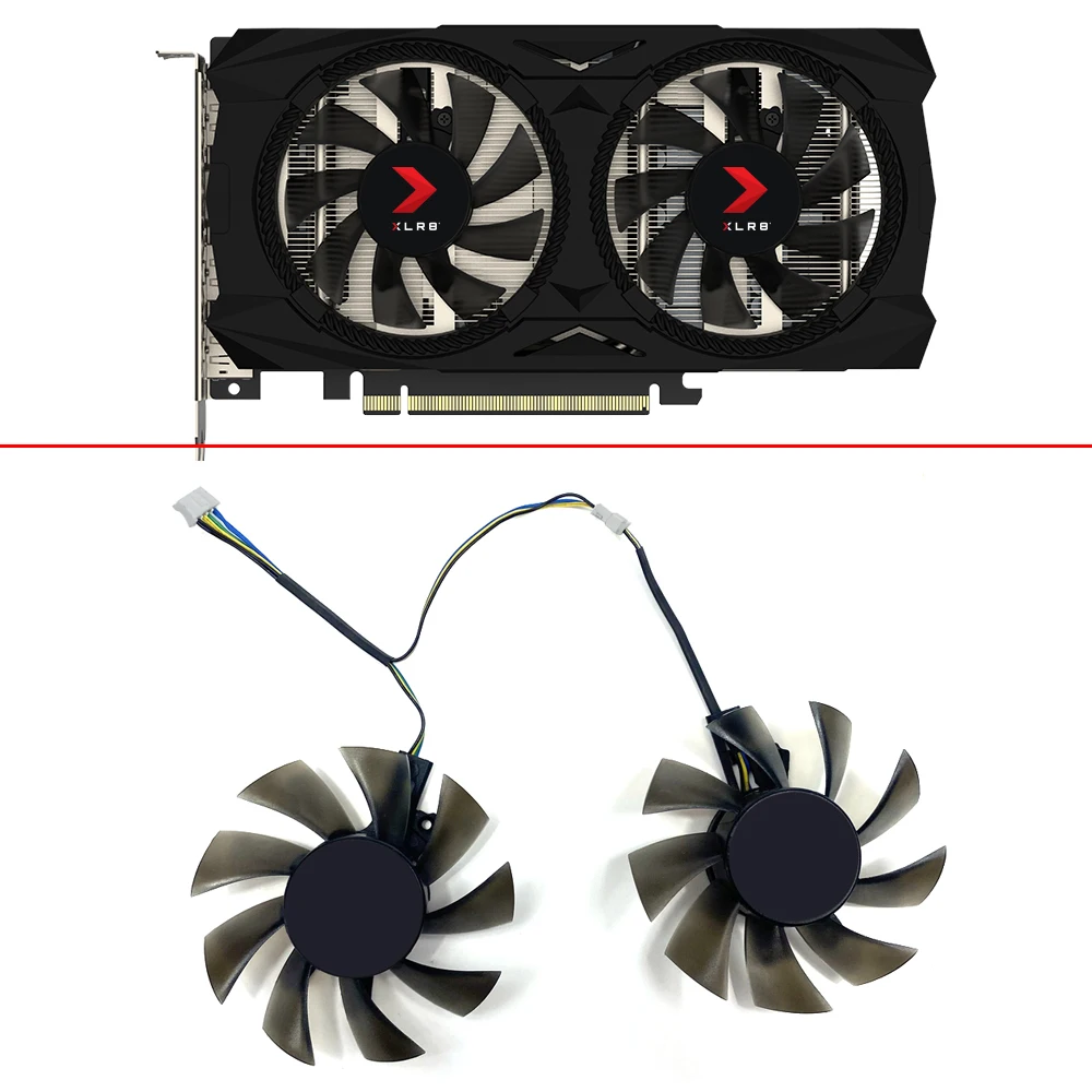 Ventola Di Raffreddamento 75Mm 4Pin Dc12V Geforce Rtx 2060 Ventola Super Gpu Per Pny Geforce Gtx 1660 6Gb Xlr8 Geforce Rtx 2060 Ventola Super Grafica