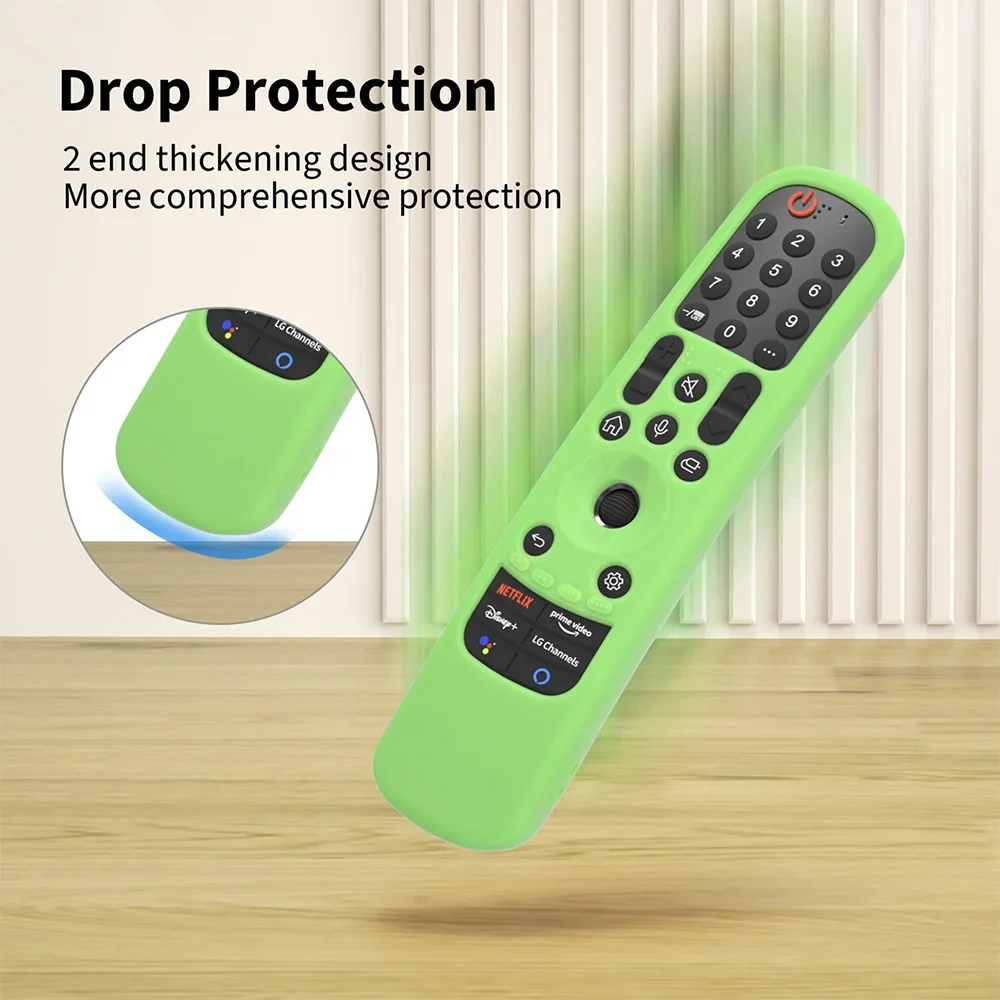 Shockproof Silicone Remote Control Cover in Black