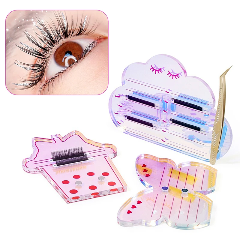 

Eyelash Extension Accessories Display Board Pallet Lashes Pad Holder Lash Tile With Magnetic Suction Scale Plate Makeup Tools