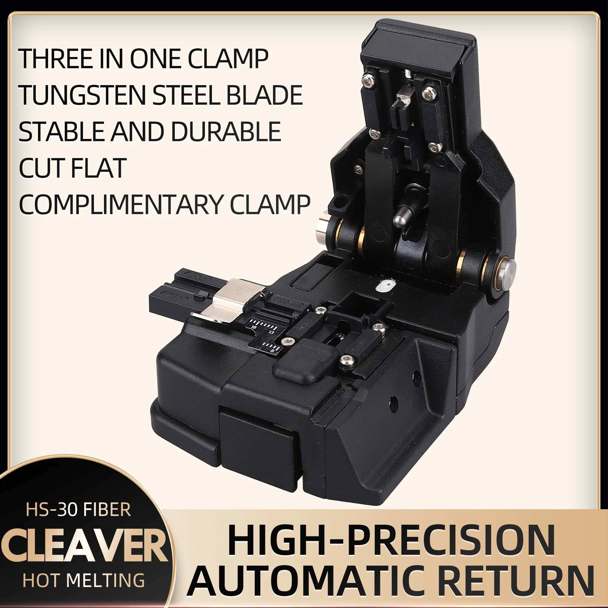 KELUSHI 광섬유 커터 도구 절단 칼 단일 모드 섬유 용 고정밀 광섬유 클리버. HS-30 스플라이스와 함께 사용 