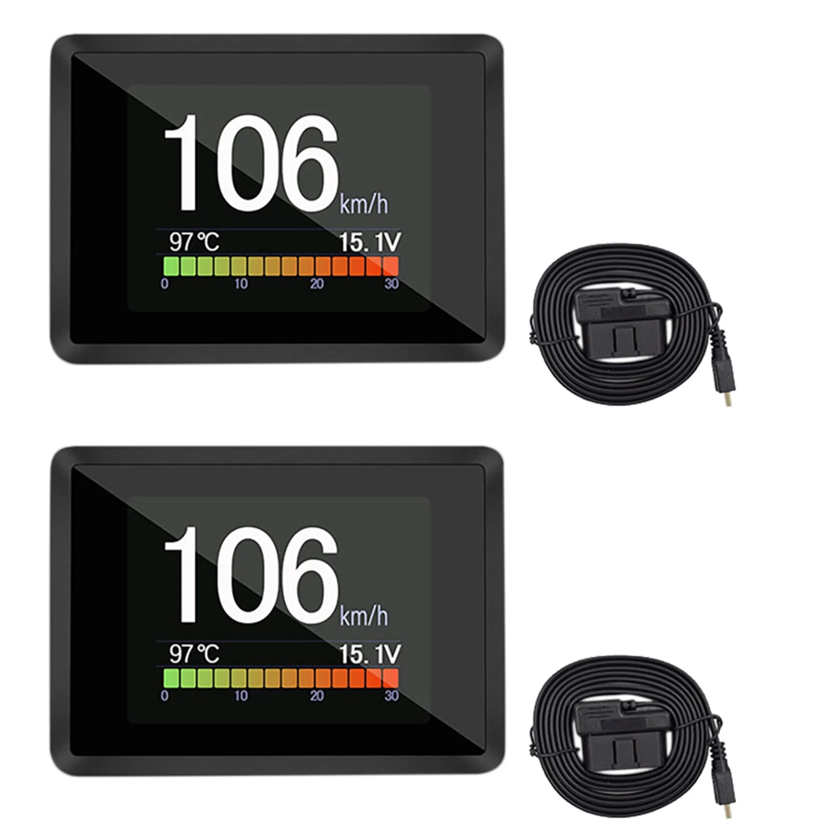 

4X for Car A203 OBD2 On-Board Computer Car Digital Computer Trip Display Speed Fuel Consumption Gauge OBD2 Scanner