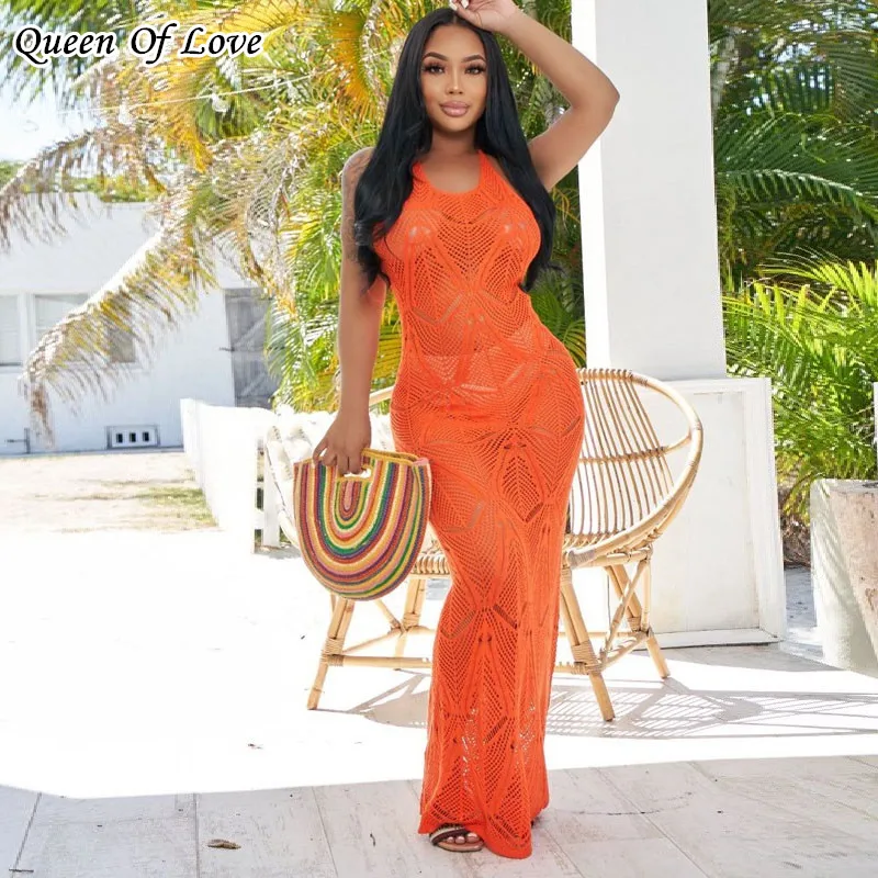 Knitted Halter Maxi Dress 2022 