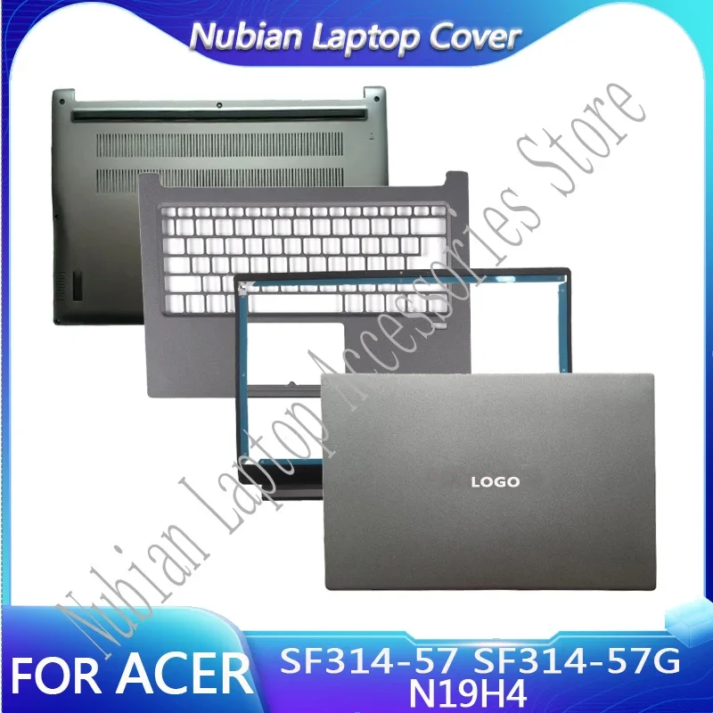 

NEW Laptop LCD Back Cover/Palmrest/Bottom Case PC Case For Acer Swift 3 SF314-57 SF314-57G N19H4 Gray