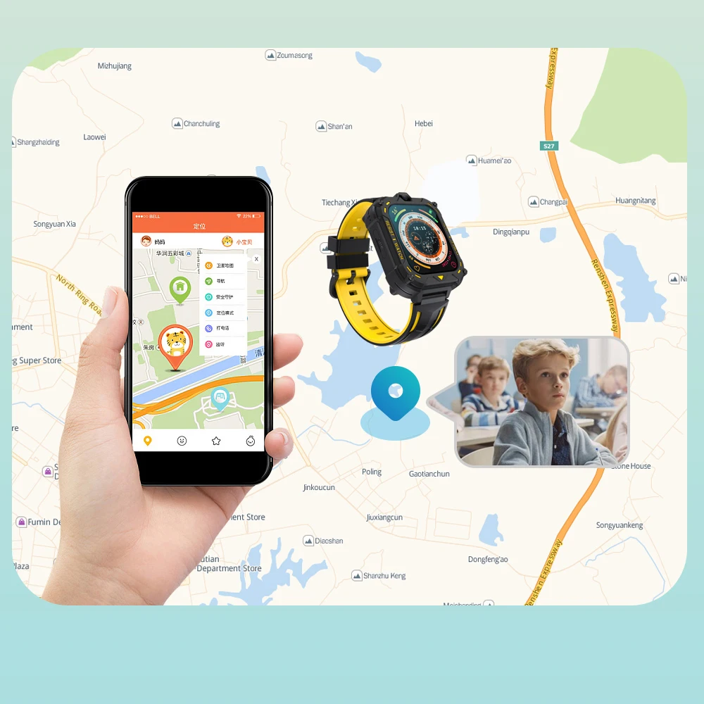 VALDUS 2025 New VK39 4G Children Smartwatch GPS SOS Video Call WIFI SIM Card 0.08Mpix Camera Large Screen 4G Watch For Kids Gift 3