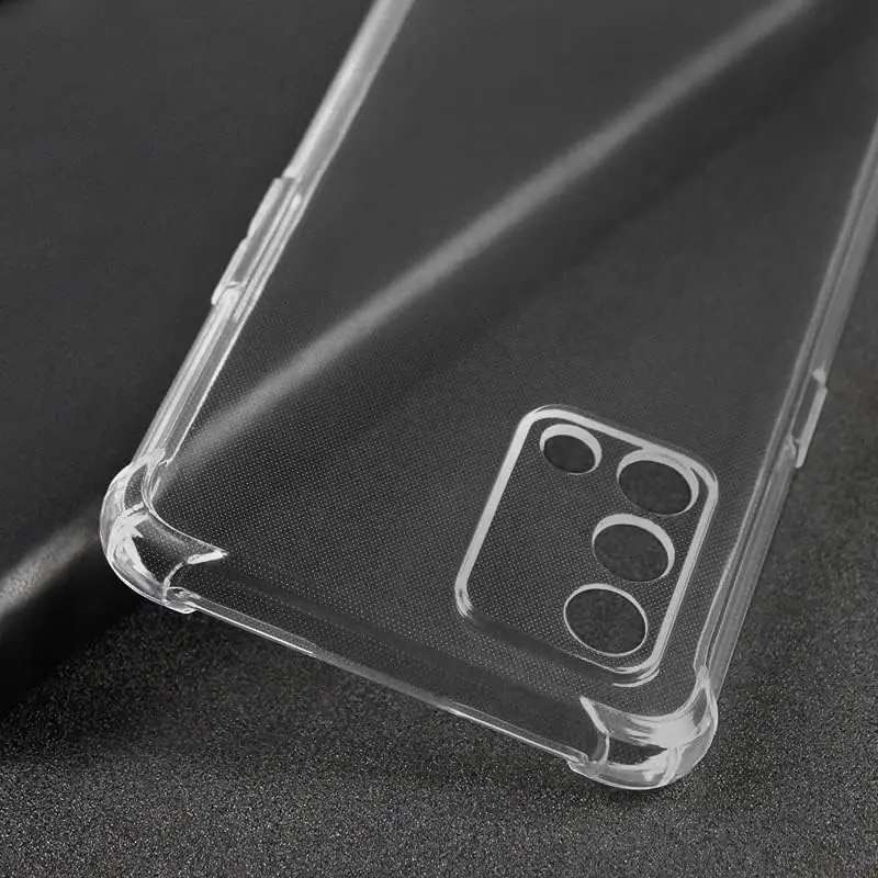 Crystal Clear Shockproof Phone Case - 2-in-1 Transparent PC+TPU Protective Cover