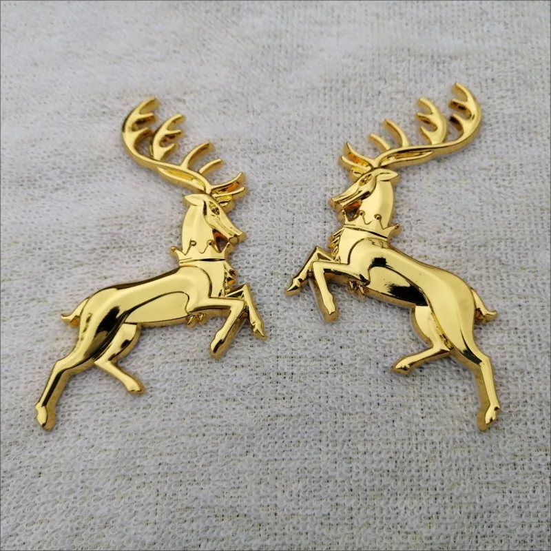 

Personalized Elk Deer 3D Metal Car Sticker Body Sticker Tailgate Car Accessories Pegatinas Para Coche