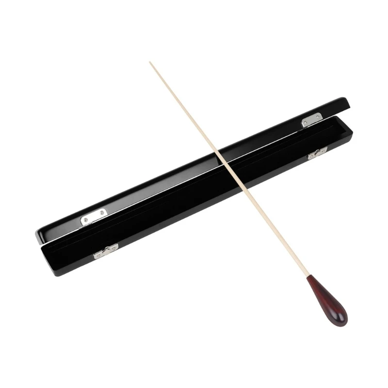 1PC Music Conductor Maple Handle Orchestra Music Conducting Batons for Leader Choral Director with Storage Box 24BD
