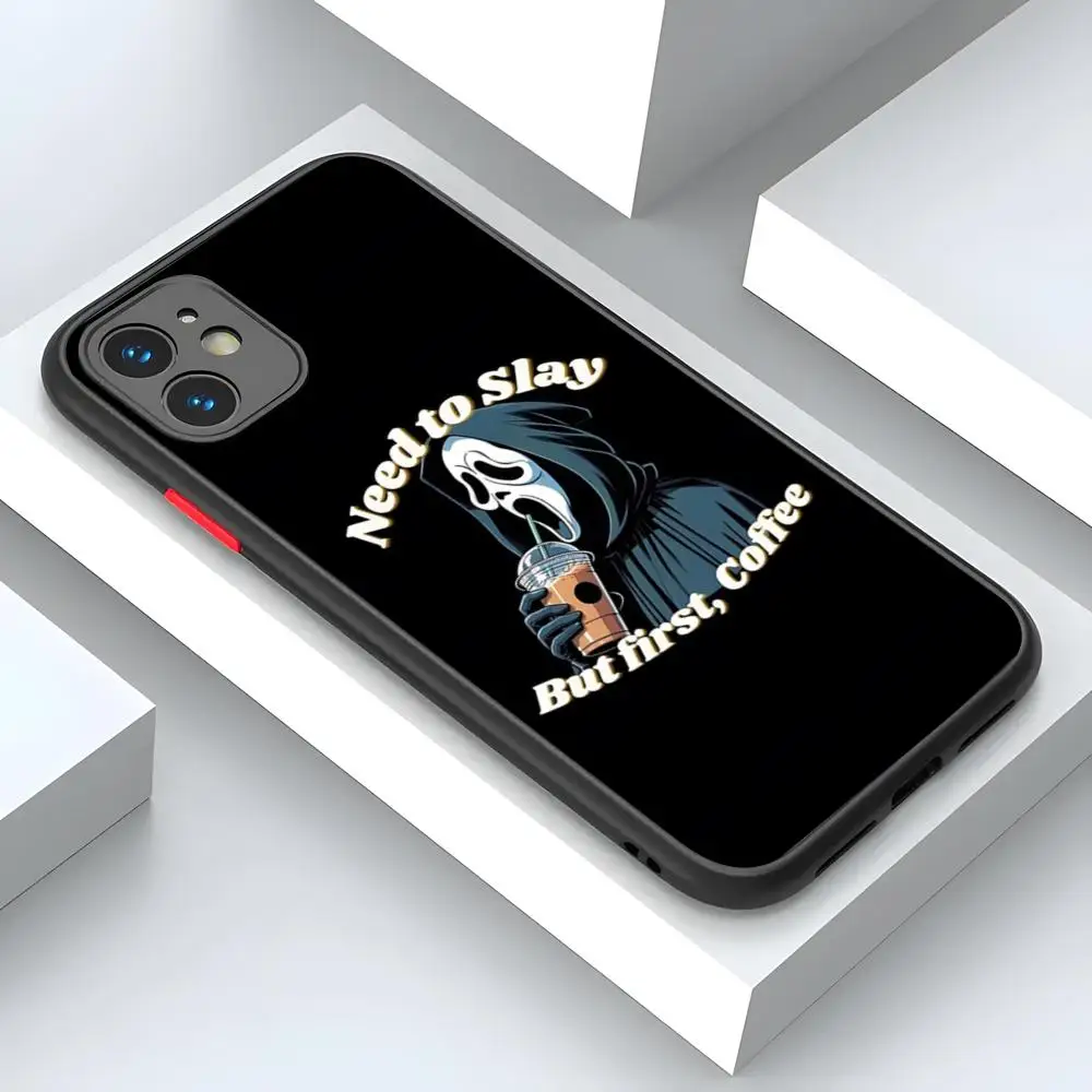 Ghostface Scream Handyhülle Luxus für Cartoon IPhone 16 15 14 12 13 11 Pro XR XS Max Mini X 7 8 Plus Matte Shell Cover – Detail 11