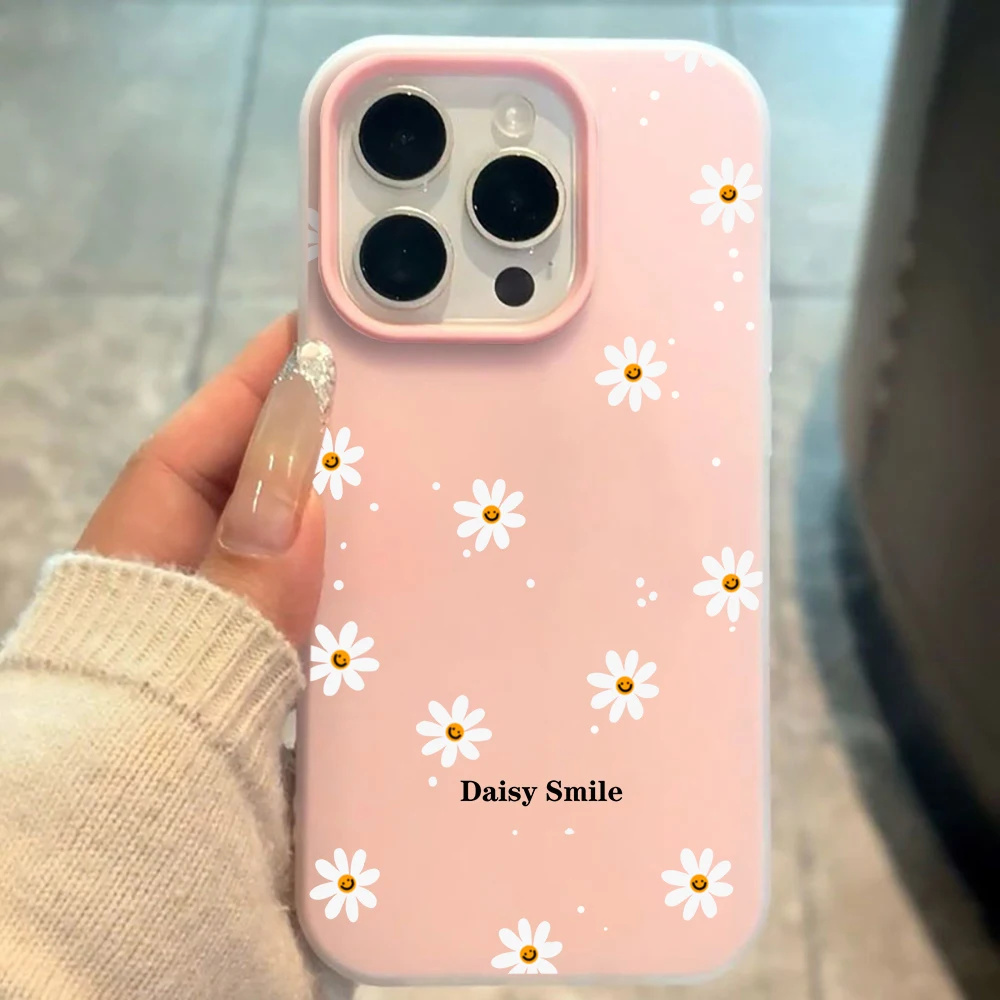 Charming Daisy Flower Pattern Phone Case - Stylish and Protective Cover