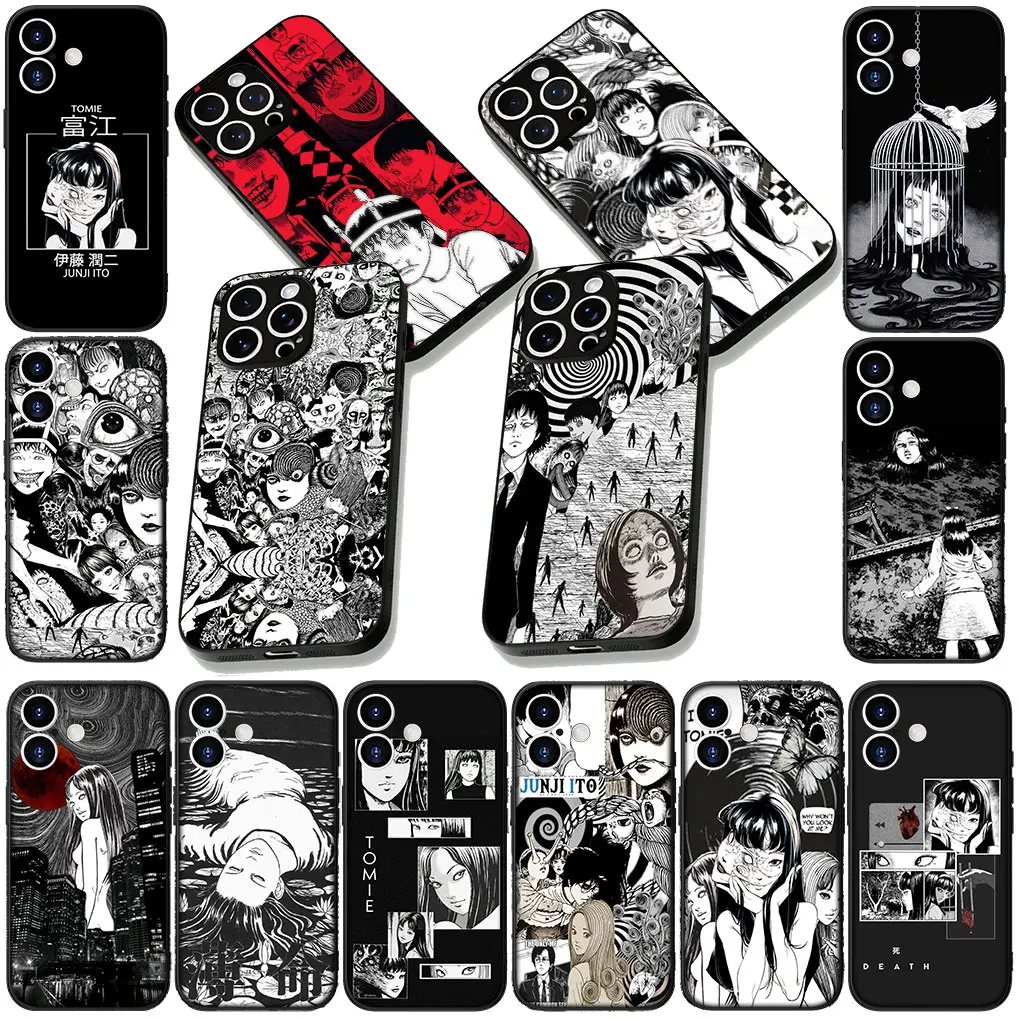 Junji Ito Collection Flexible Phone Cover - Artistic Design Protective Case