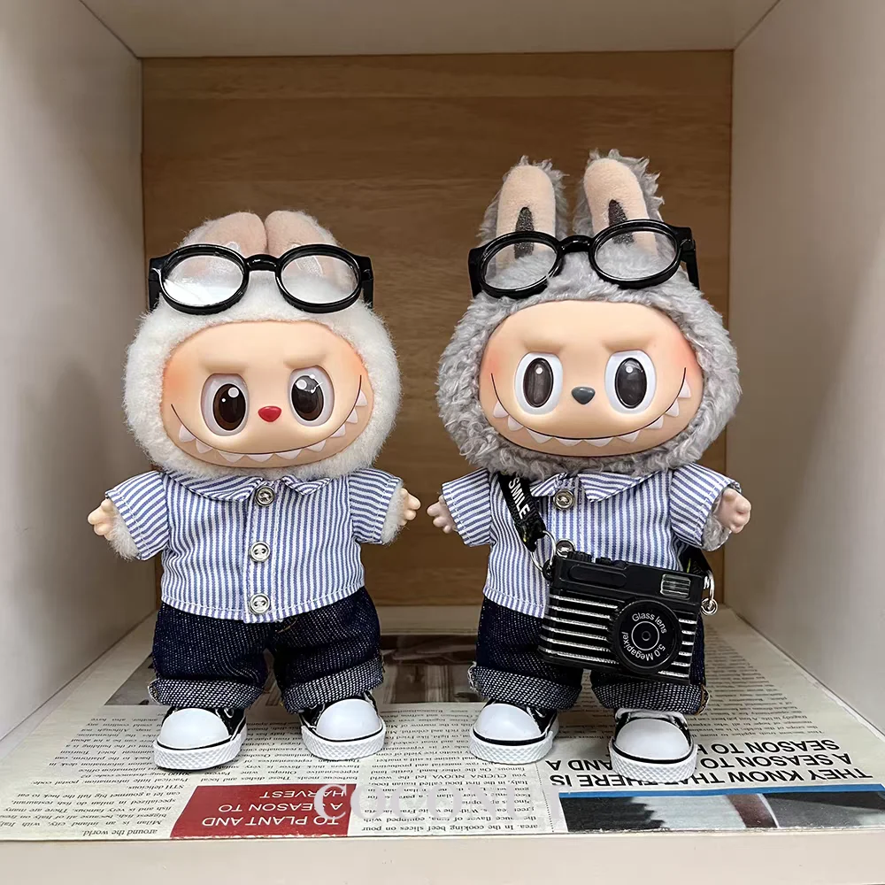 もちもちうさぎ様★専用 LABUBU 着せ替え服3点セット ズボン+オーダー２点 ラボット服/リバティーウサギちゃんボディースーツ