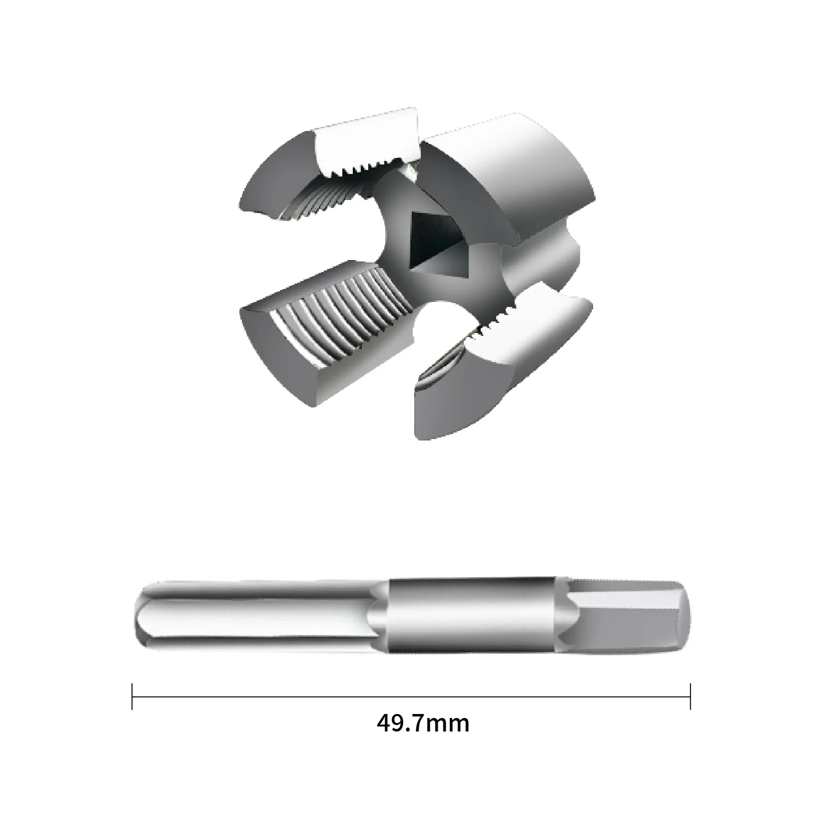 PPR Water Pipe Internal Thread Opener 1/2 3/4 inch For PVC Plastic Pipe Thread Tap Hand Electric Drills Hand Tools