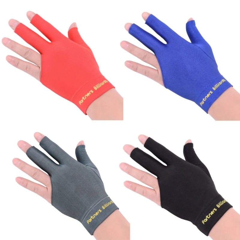Billiards Three Fingers Glove Snooker Glove Special High Grade Fingerless Billiard Gloves Sports Equipment Free Size NEW