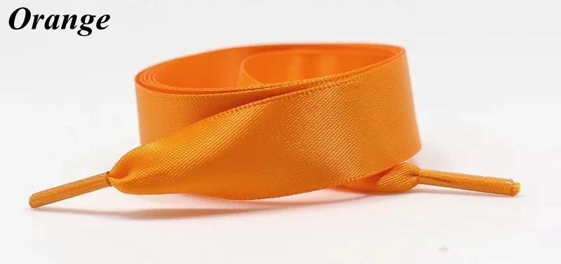 1 paar Seide Satin Schnürsenkel 2CM Breite Band Flache Schnürsenkel Frauen Stiefel Turnschuhe Schnürsenkel 22 Farben 80/100/120/140CM Schuh Zubehör – Detail 5