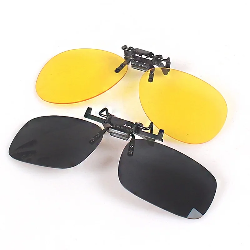 

LeeTip Men Driving Clip On Sunglasses For Myopia Eyeglasses Polarized Women Square Night Vision Fishing UV400 Sun Glasses