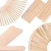 4 Style 300 Pcs Assorted Wooden Wax Sticks - for Body Legs Face and Small Medium Large Sizes Eyebrow Waxing Applicator Spatulas 1
