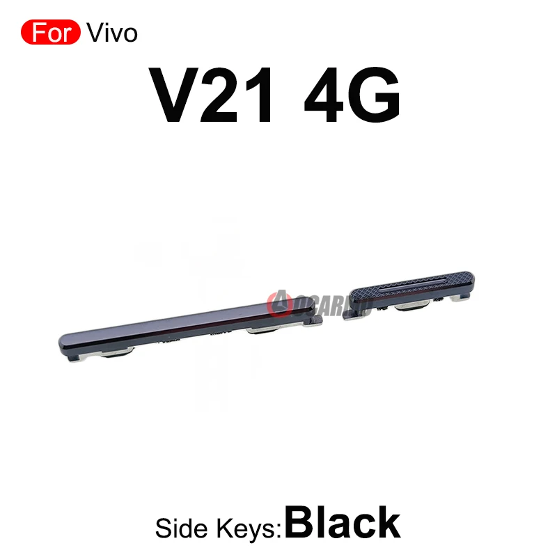 Vivo V21 4G / 5G 전원 켜기 끄기 볼륨 측면 키 버튼 검정색 파란색 교체 수리 부품