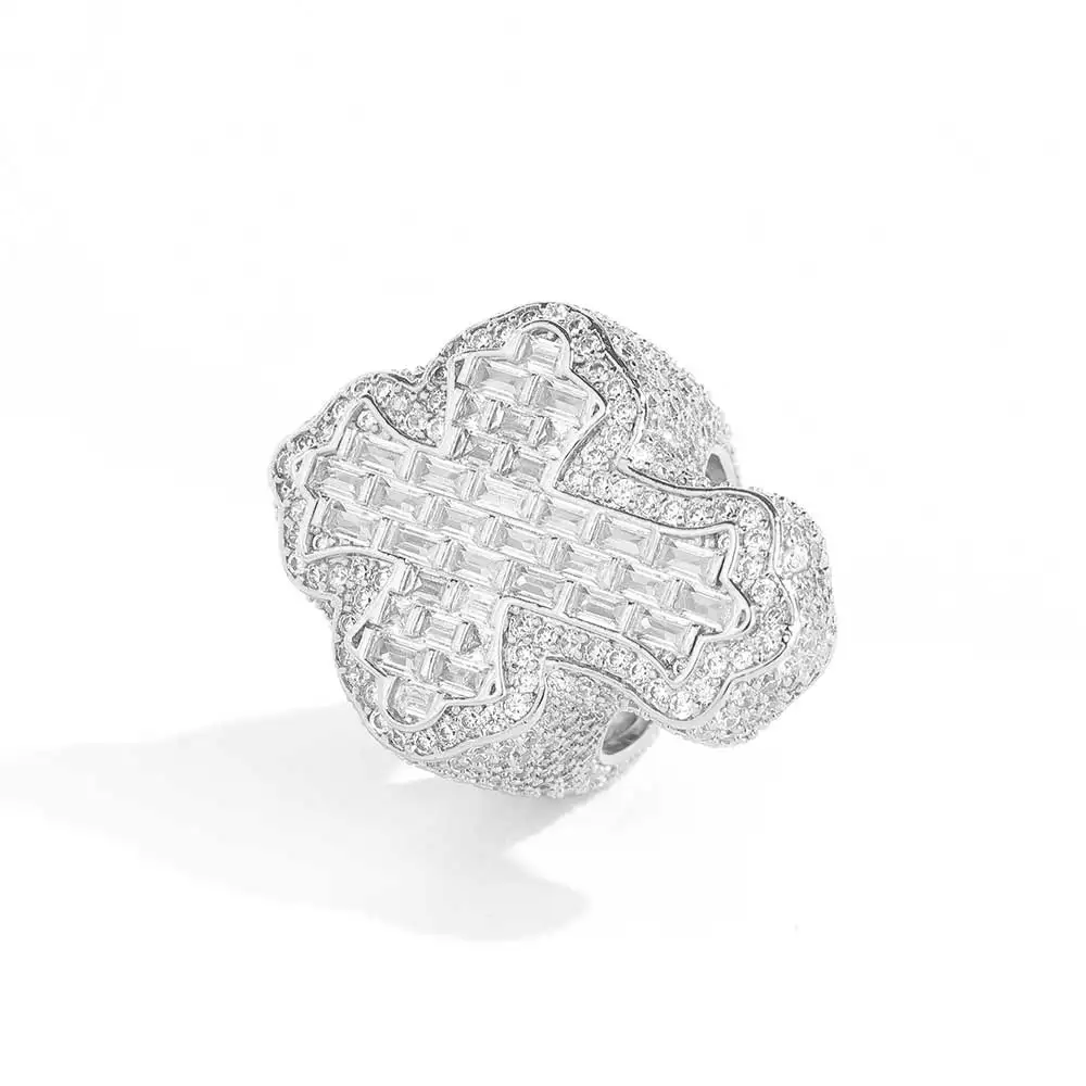 クリスチャンラクロワ　リング Hip Hop Luxury Religions With Christianity Ring Jewelry Iced
