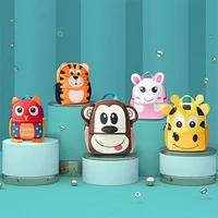 New 3D Children School Bags Kids Backpacks Kindergarten Cartoon Animal Toddle Kids Backpack Fashion Travel Outdoor Bags 4