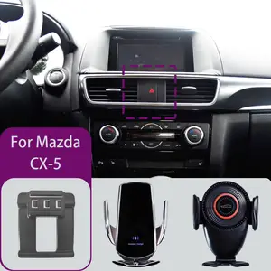 Autotelefon halter für 2010 2015 2013-2016 Mazda 6 feste Halterung Basis  spezielle Autotelefon halterungen kabelloses Laden - AliExpress