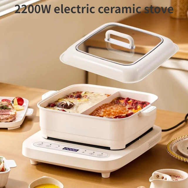 Electric Ceramic Stove Home Multi-functional 2200W High-power Stir-fry Hot Pot Induction Cooker Mini Tea Boiler fogão de indução