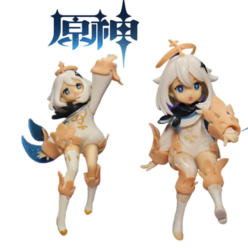 

Genshin Impact 16cm Animation Game Surrounding Anime Figure Paimon Model Toys Klee/Hu Tao/Raiden Shogun/Keqing Doll Fan Gift