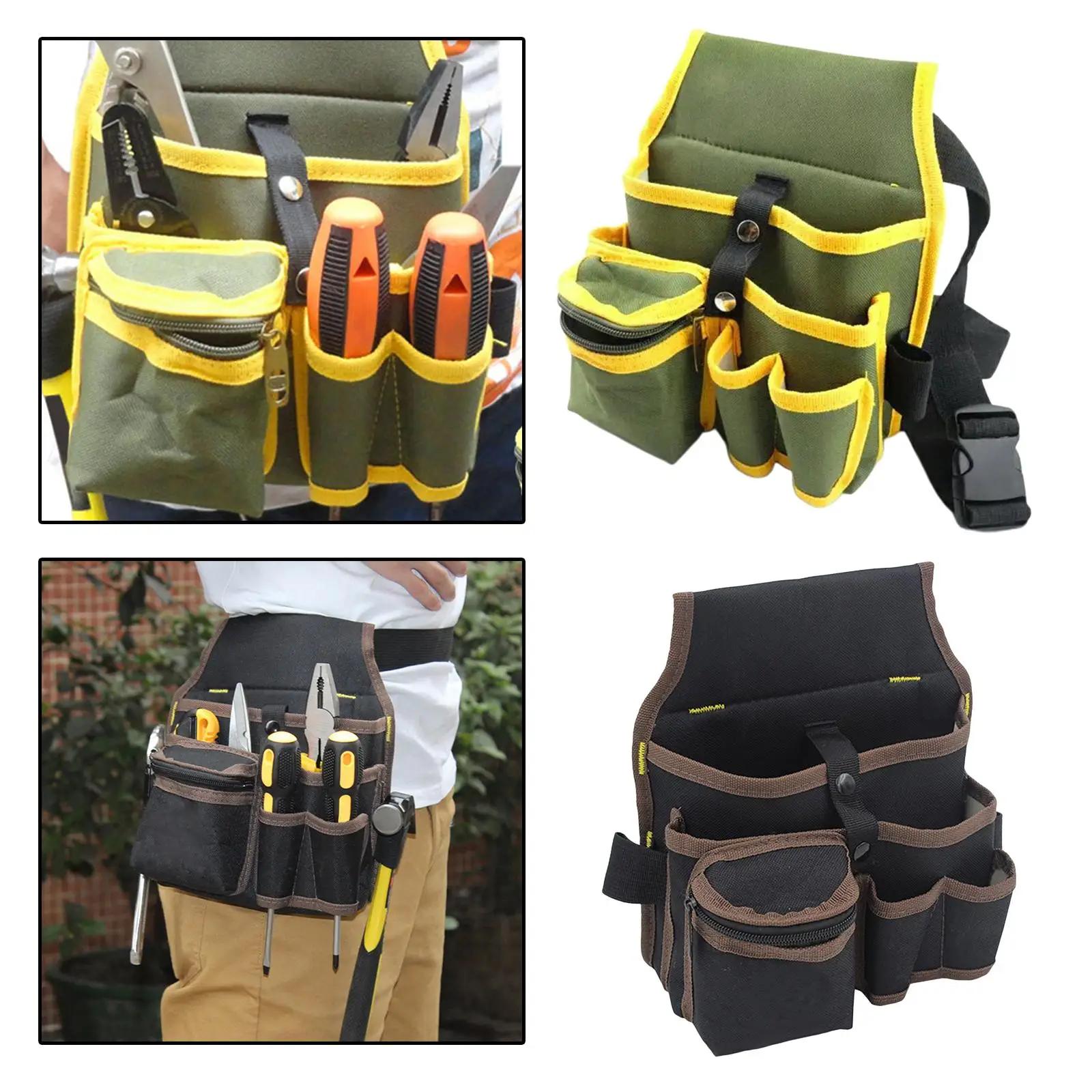 

Oxford Single Side Tool Belt Storage Bag Screwdriver for Carpenter Gardener
