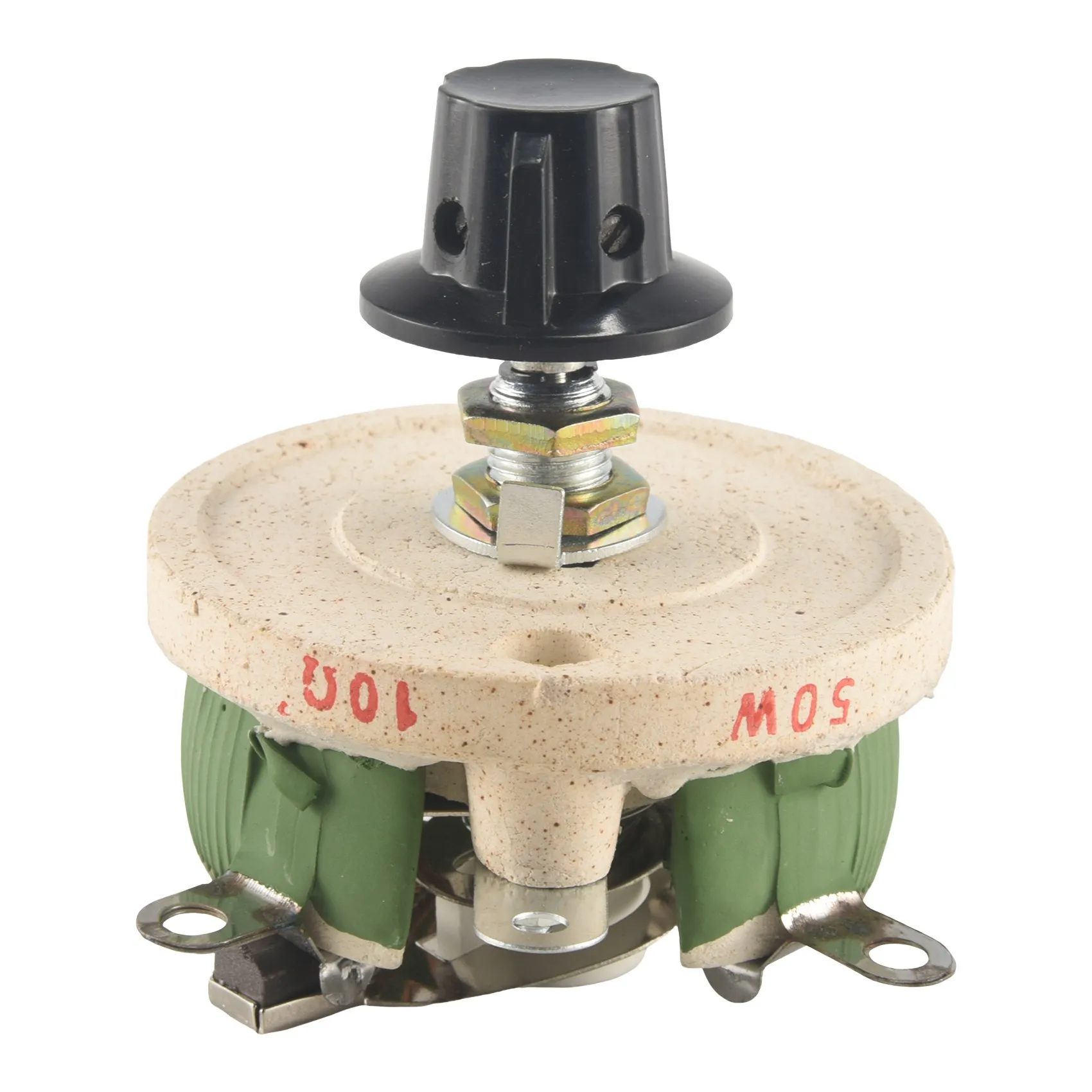 50W 10 Ohm Ceramic Potentiometer Variable Taper Pot Resistor Rheostat Rare