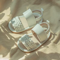 Summer Classic Baby Sandals Solid Colour Anti-slip Rubber Sole Baby Girl Soft Casual Shoes Newborn Toddler Bed Shoes 0-18M 4