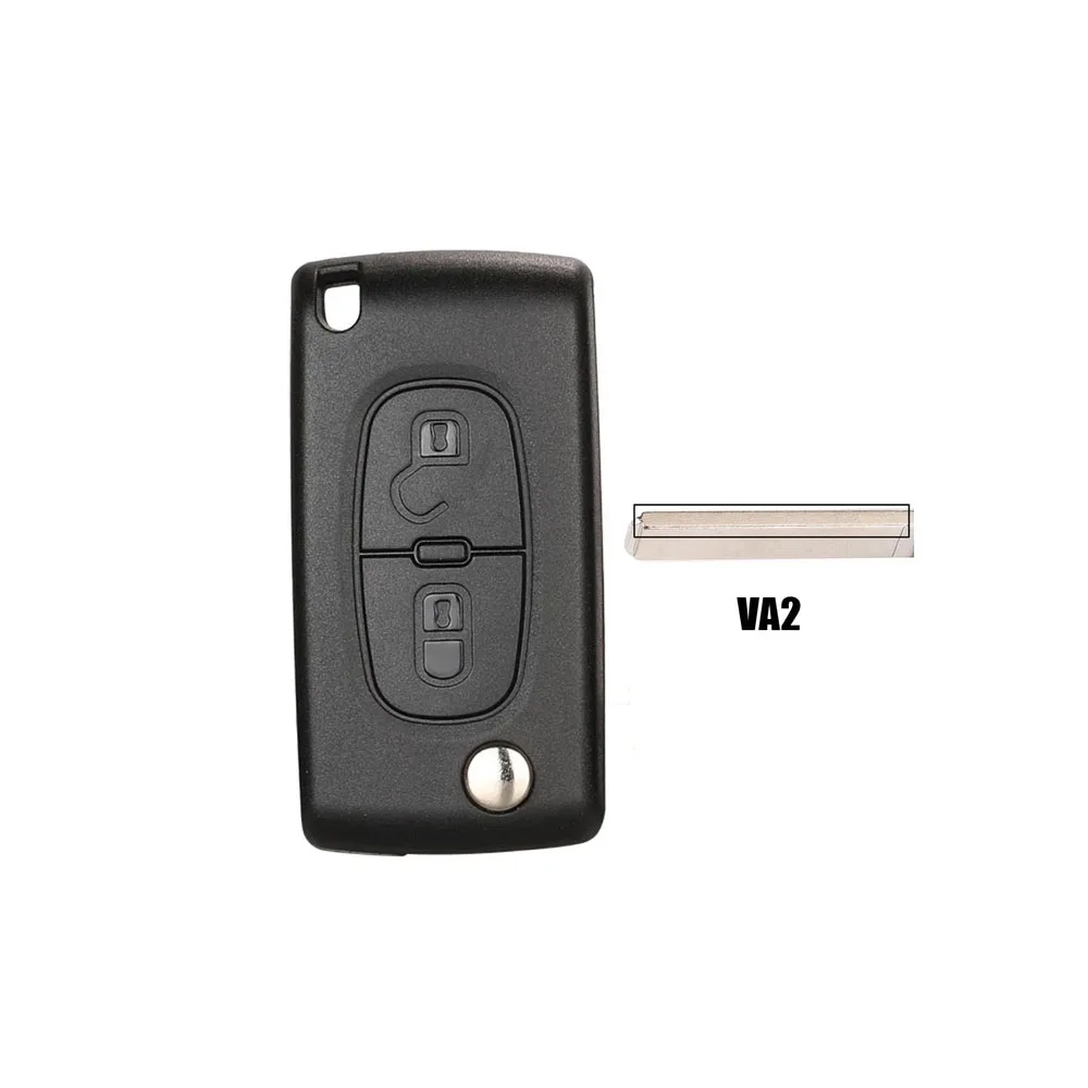 Peugeot 107 207 307 307S 308 407 607 Flip Folding Key Case 2 Buttons 2BT