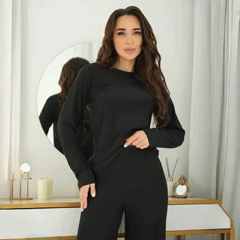 ملابس النوم للسيدات ملابس نوم امرأة منامة مجموعة بيجامة النساء بنطلون بيجاما ملابس النوم النسائية ملابس المنزل بنطلون مجموعات ملابس خاصة 3