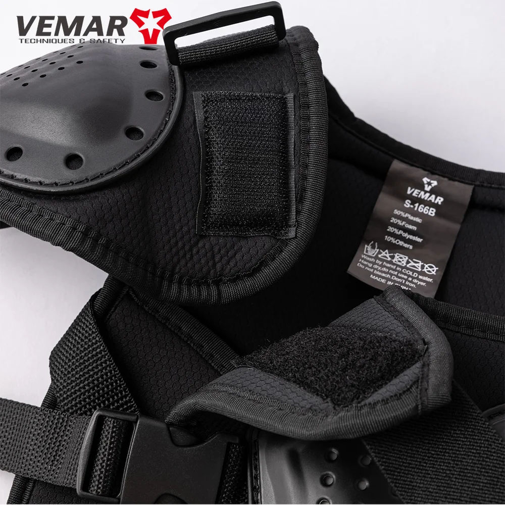 VEMAR Children Motorcycle Riding Armor Vest Suit Breathable Motocross Armor Vest Hard Shell Protective Moto Anti-fall