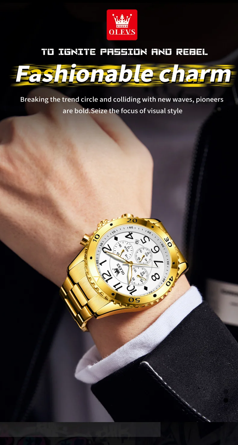 Men's Watches Large Digital Dial Original Wristwatch for Man Chronograph 24 Hour Date Waterproof Luminous 9969 Daily_voghion.com