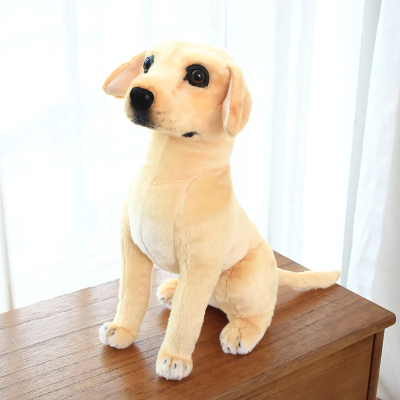 Like Real Prone Simulation Labrador Dog Plush Doll Stuffed Golden