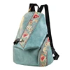 Retro Genuine Leathe Women Backpack Embroidered Design Ladies Bag Travel Backpacks Mother Anti-Theft Backpack Fashion Trend 5
