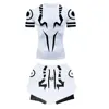 Anime Jujutsu Kaisen Compression Set Fitness Suit for Men Quick Dry 3D Compression Shirt+Gym Shorts Running Workout Sportswear 2
