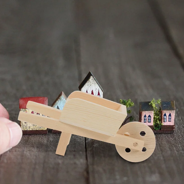 Mini Kosár Táj Díszítők Modellek Apró Talicska Farm Miniatűr Szimulációs Játék - Image 4
