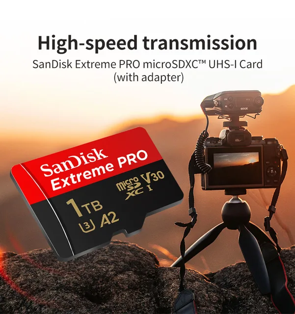 SanDisk Extreme Pro microSDXC USH-I Card U3 A2 V30 performance 