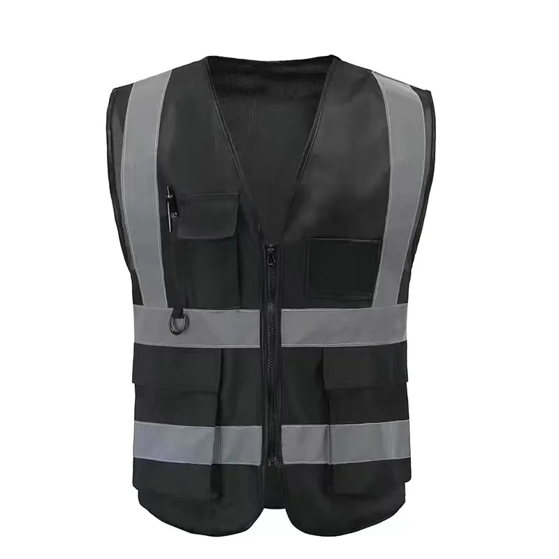 Reflective safety vest printed construction site vest mesh breathable traffic oversized protective fluorescent suit reflective safety vest