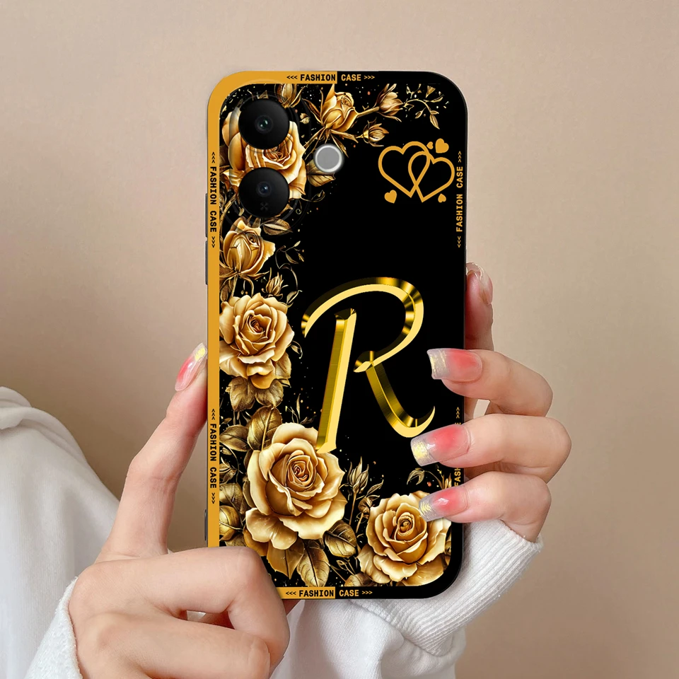 Elegant Flower Letter Design Phone Case - Beautiful Simplicity Collection