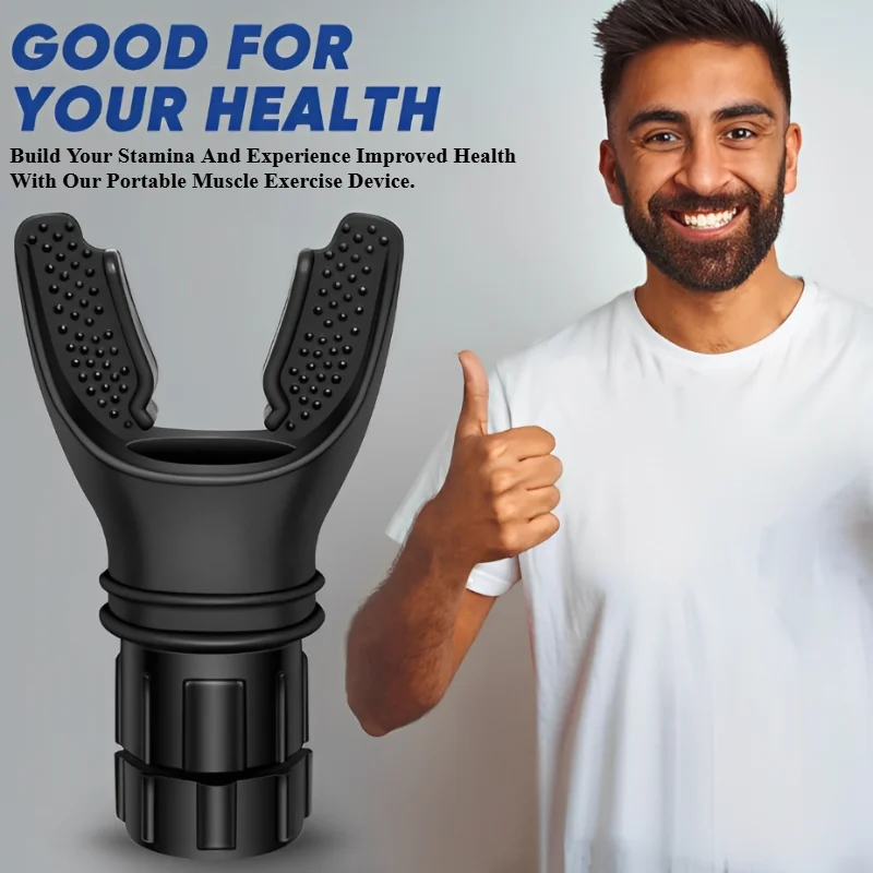 Portable Breathing Exercise Lungs Breath Fitness Sports Exerciser Device Endurance Workout Adjustable Resistances breathing exerciser