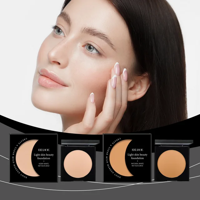 28268-63b415.jpg EELHOE Face Foundation Oil Control Sweatproof Natural Finish Glow Skin Brightening High Coverage Makeup Base Foundation Cream 5g